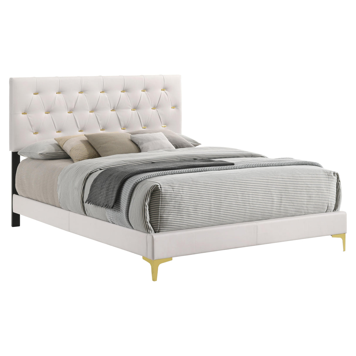  Coaster Furniture Kendall 224401Q-S4 6 pc Queen Upholstered Bedroom Set IMAGE 2