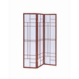  Coaster Furniture Katerina 900110 3-Panel Room Divider Folding Shoji Screen - Cherry IMAGE 1