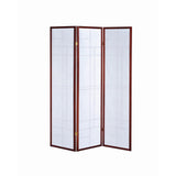  Coaster Furniture Katerina 900110 3-Panel Room Divider Folding Shoji Screen - Cherry IMAGE 4