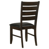  Coaster Furniture Dalila 102722 Wood Dining Side Chair - Cappuccino (Set of 2) IMAGE 5