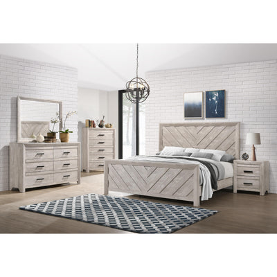  Elements International Ellen EL700 7 pc Queen Panel Bedroom Set IMAGE 1