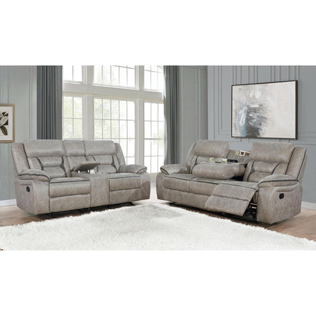  Coaster Furniture Greer 651351-S2 2 pc Reclining Living Room Set IMAGE 2