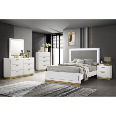  Coaster Furniture Caraway 224771KW-S5 7 pc California King Panel Bedroom Set IMAGE 1