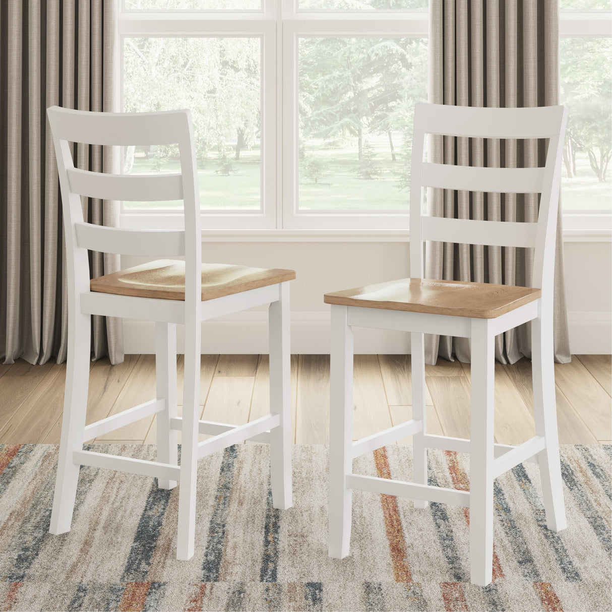  Signature Design by Ashley Gesthaven D398D2 5 pc Counter Height Dining Set IMAGE 3