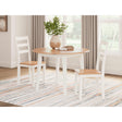  Signature Design by Ashley Gesthaven D398D4 3 pc Dining Set IMAGE 1