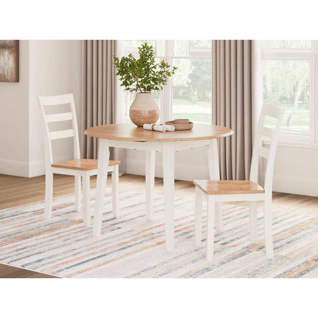  Signature Design by Ashley Gesthaven D398D4 3 pc Dining Set IMAGE 1
