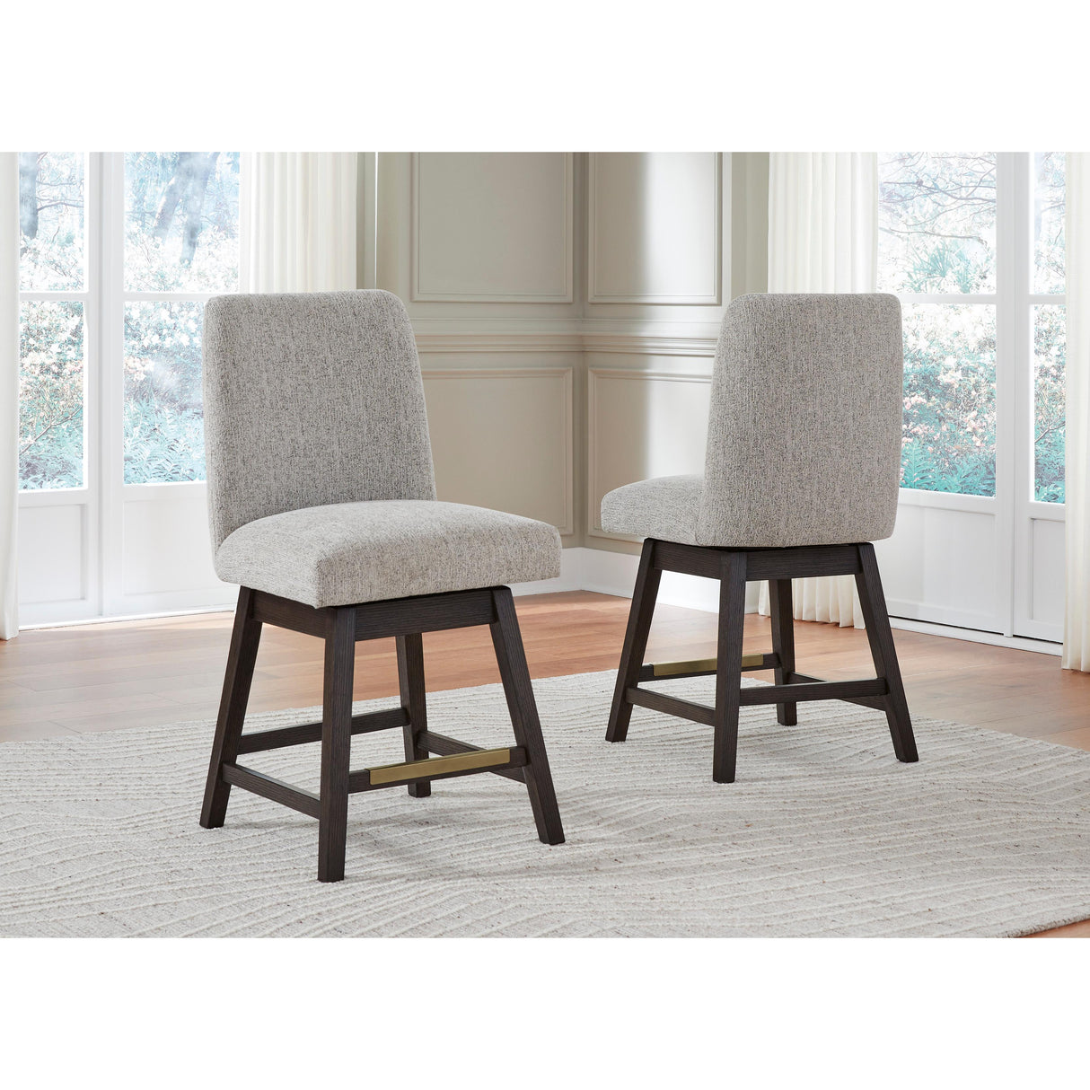  Signature Design by Ashley Burkhaus D984D6 7 pc Counter Height Dining Set IMAGE 4