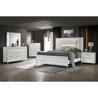  Coaster Furniture Marmore 224961KE-S5 7-piece King Panel Bedroom Set IMAGE 1