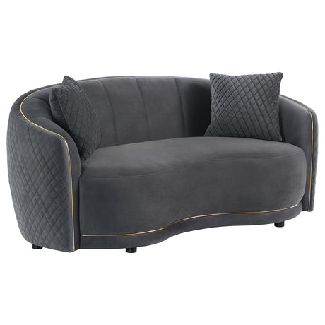 Coaster Furniture Brookside 504844-S2 2 pc Living Room Set IMAGE 3
