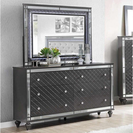  Crown Mark Refino B1670 7 pc Queen Panel Bedroom Set IMAGE 3