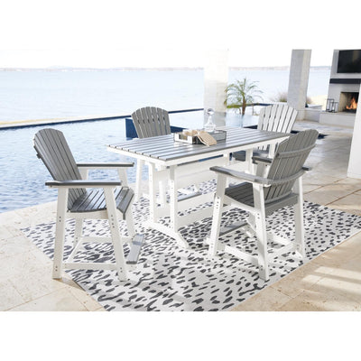  Signature Design by Ashley Transville P210P5 5-piece Outdoor Dining Set IMAGE 1