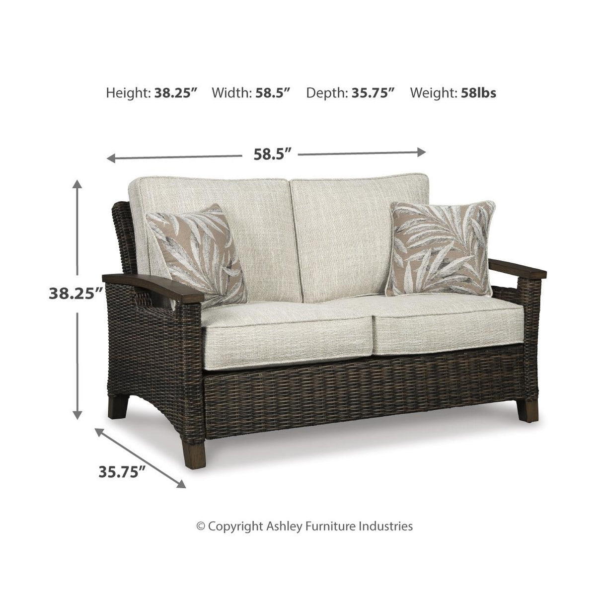  Signature Design by Ashley Paradise Trail P750P9 4-piece Outdoor Seating Set IMAGE 14