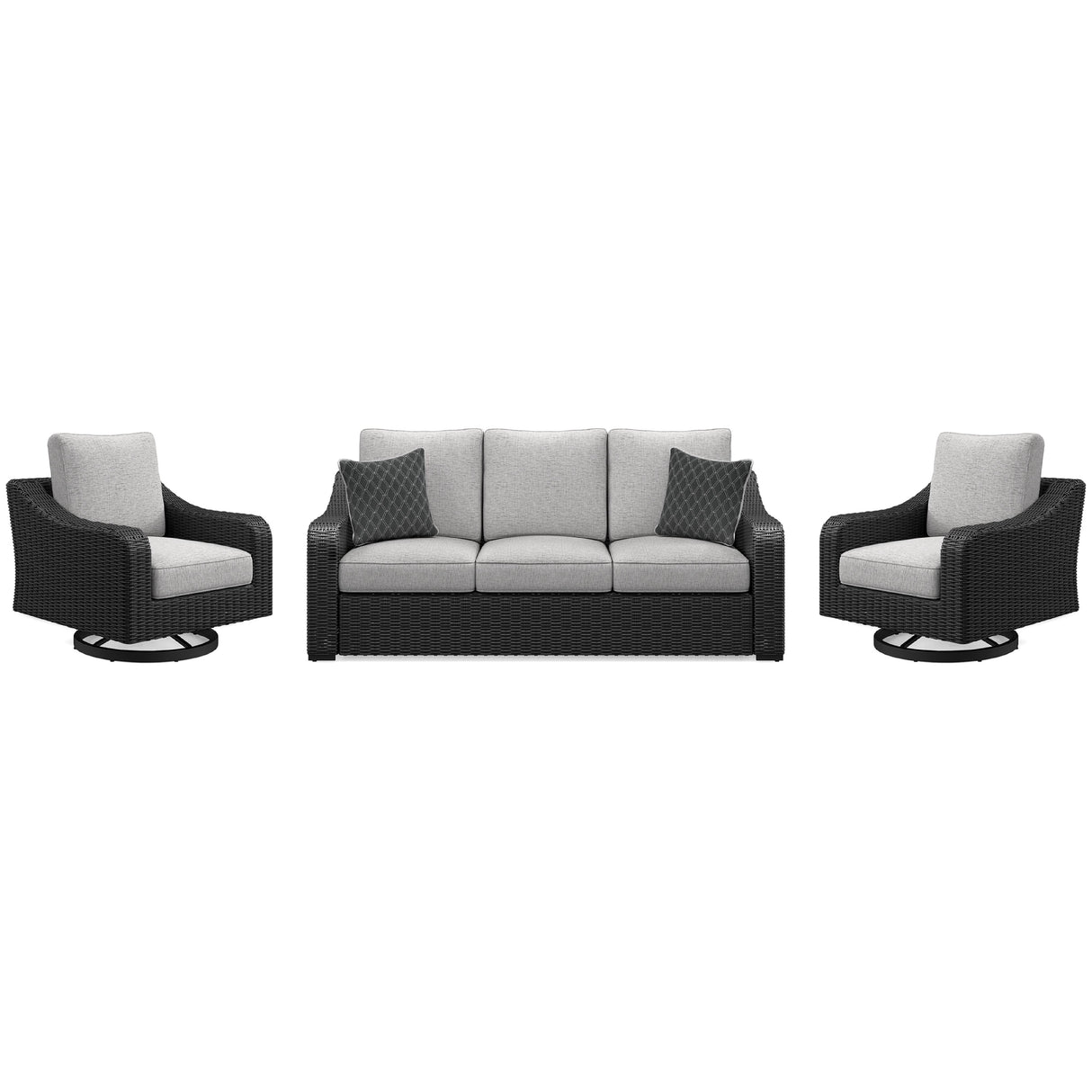  Signature Design by Ashley Beachcroft P792P8 3 pc Outdoor Seating Set IMAGE 1