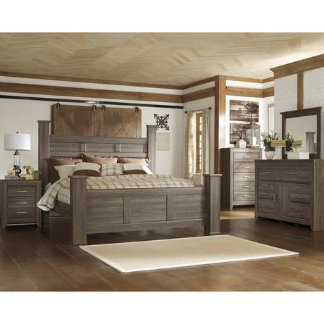  Signature Design by Ashley Juararo B251B30 8 pc King Poster Bedroom Set IMAGE 1