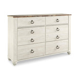  Signature Design by Ashley Willowton 6-Drawer Dresser B267-31 IMAGE 1