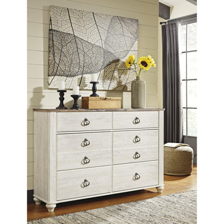  Signature Design by Ashley Willowton 6-Drawer Dresser B267-31 IMAGE 5
