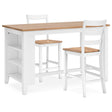  Signature Design by Ashley Gesthaven D398D3 3 pc Counter Height Dining Set IMAGE 1