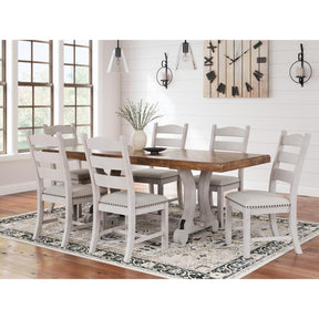  Signature Design by Ashley Valebeck D546D7 9 pc Dining Set IMAGE 1