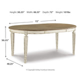  Signature Design by Ashley Realyn D743D15 9 pc Dining Set IMAGE 6