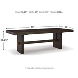  Signature Design by Ashley Burkhaus D984D7 9 pc Dining Set IMAGE 14