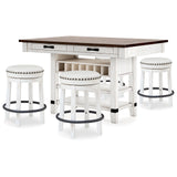  Signature Design by Ashley Valebeck D546D10 5 pc Counter Height Dining Set IMAGE 2