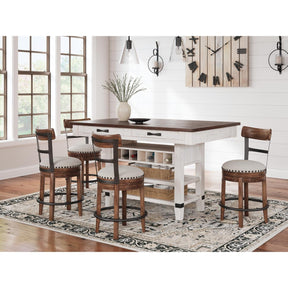  Signature Design by Ashley Valebeck D546D23 5 pc Counter Height Dining Set IMAGE 1