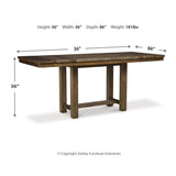  Signature Design by Ashley Moriville D631D12 9 pc Counter Height Dining Set IMAGE 7