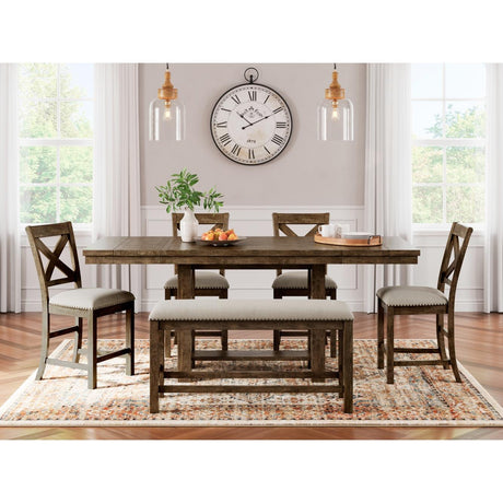  Signature Design by Ashley Moriville D631D3 6 pc Counter Height Dining Set IMAGE 1