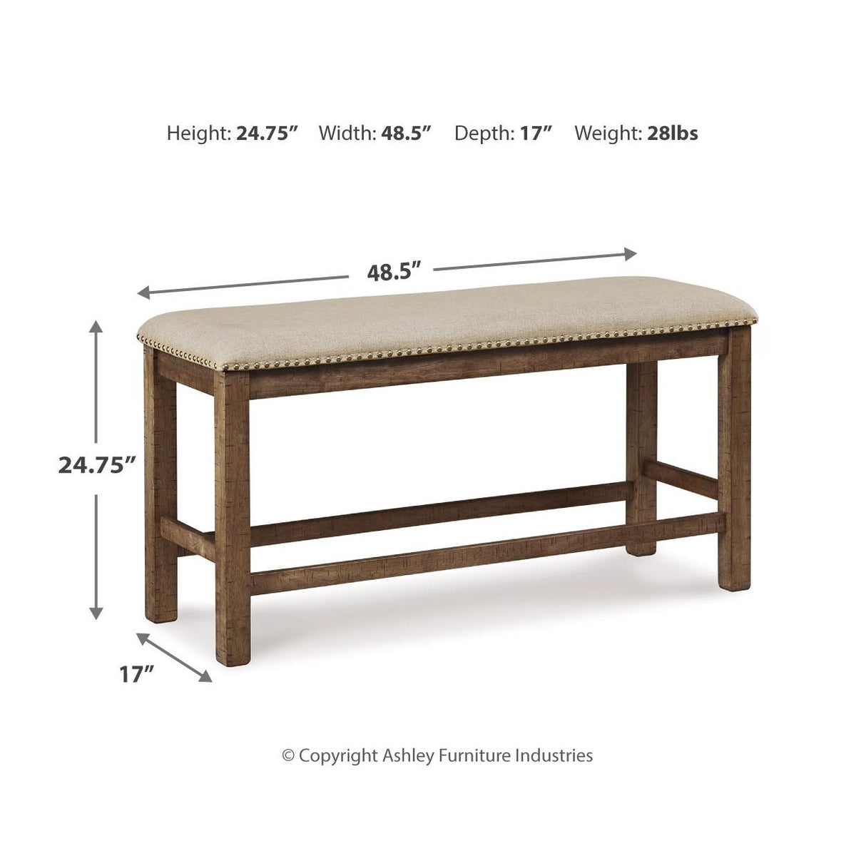  Signature Design by Ashley Moriville D631D9 4 pc Counter Height Dining Set IMAGE 6