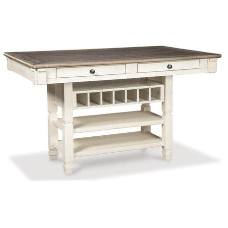  Signature Design by Ashley Bolanburg D647D12 6 pc Counter Height Dining Set IMAGE 2