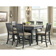  Signature Design by Ashley Tyler Creek D736D5 7 pc Counter Height Dining Set IMAGE 1