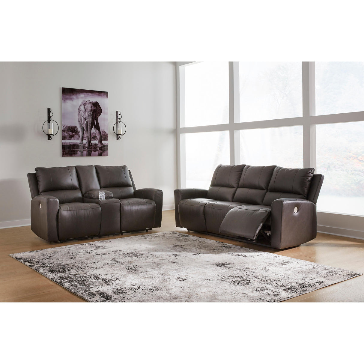  Signature Design by Ashley Boxmere U13100U1 2 pc Power Reclining Living Room Set IMAGE 2