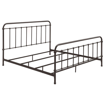  Coaster Furniture Livingston 300399KE Metal Eastern King Open Frame Bed - Dark Bronze IMAGE 1