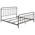  Coaster Furniture Livingston 300399KE Metal Eastern King Open Frame Bed - Dark Bronze IMAGE 1