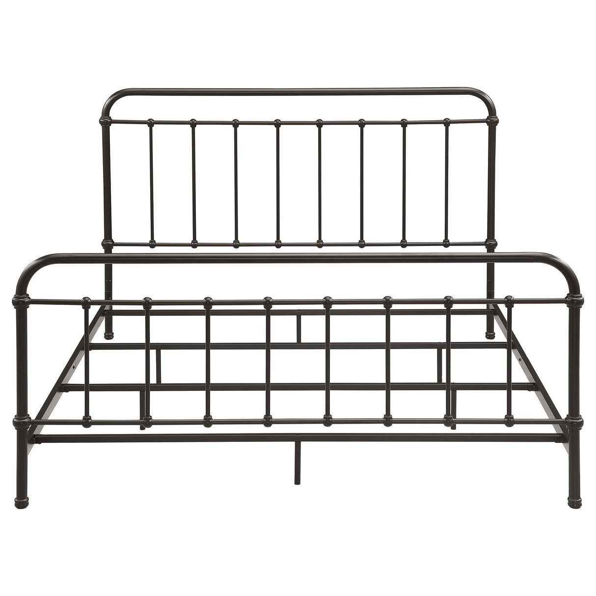  Coaster Furniture Livingston 300399KE Metal Eastern King Open Frame Bed - Dark Bronze IMAGE 2