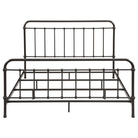  Coaster Furniture Livingston 300399KE Metal Eastern King Open Frame Bed - Dark Bronze IMAGE 2
