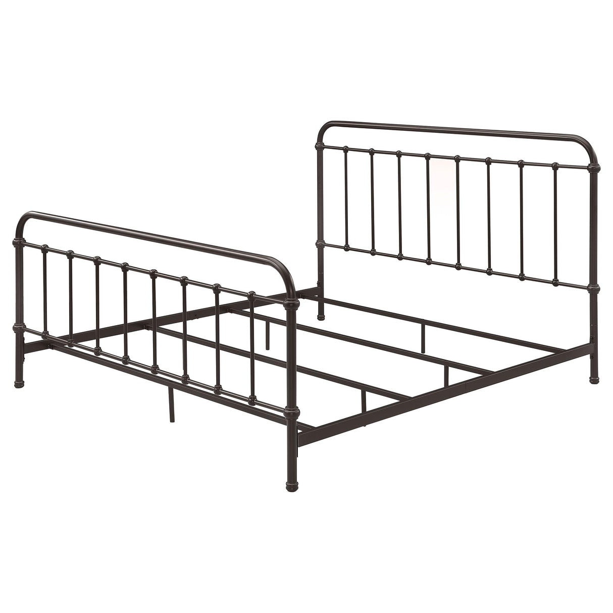  Coaster Furniture Livingston 300399KE Metal Eastern King Open Frame Bed - Dark Bronze IMAGE 3
