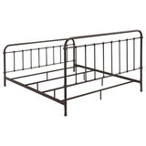  Coaster Furniture Livingston 300399KE Metal Eastern King Open Frame Bed - Dark Bronze IMAGE 5