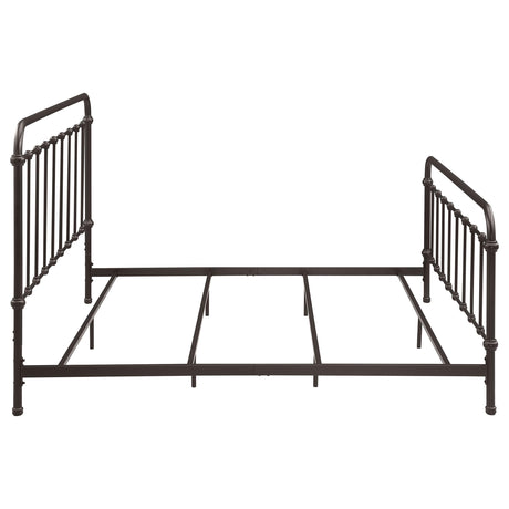  Coaster Furniture Livingston 300399KE Metal Eastern King Open Frame Bed - Dark Bronze IMAGE 7