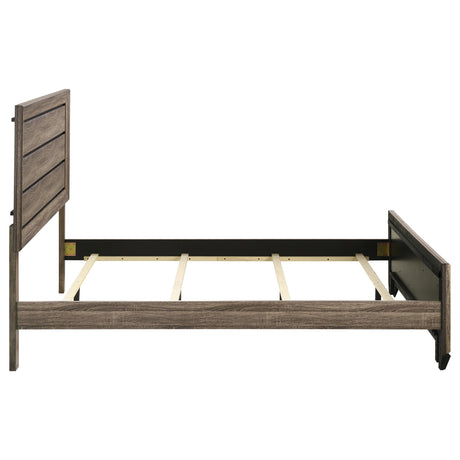  Coaster Furniture Kauffman 204191Q Wood Queen Panel Bed - Washed Taupe IMAGE 5