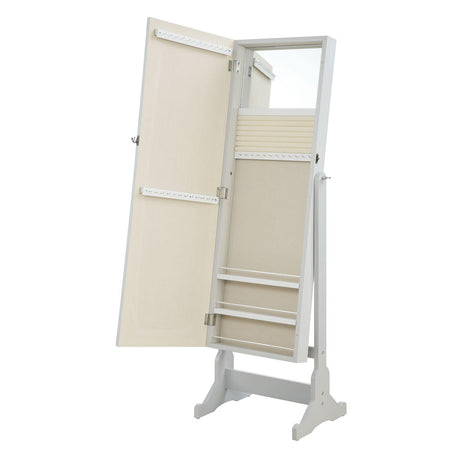  Coaster Furniture Yvonne 901866 Cheval Mirror with Jewelry Storage - Dove Grey IMAGE 2