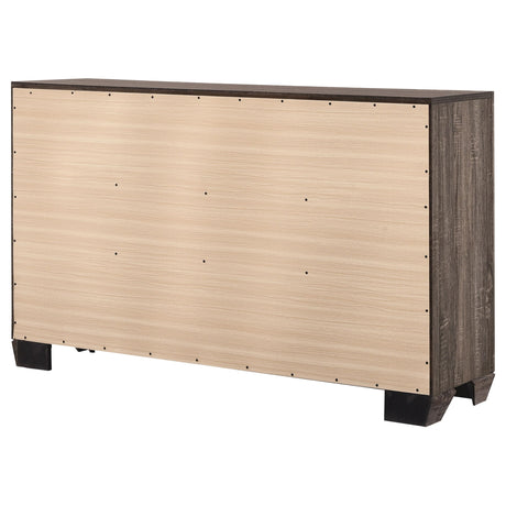  Coaster Furniture Kauffman 204193 6-Drawer Dresser - Washed Taupe IMAGE 7