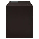  Coaster Furniture Halston 800702 47-inch 2-Drawer Office Desk with Cabinet - Cappuccino IMAGE 3