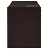  Coaster Furniture Halston 800702 47-inch 2-Drawer Office Desk with Cabinet - Cappuccino IMAGE 5