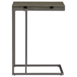 Coaster Furniture Pedro 902864 Expandable C-Shaped Sofa Side Table - Weathered Grey IMAGE 10