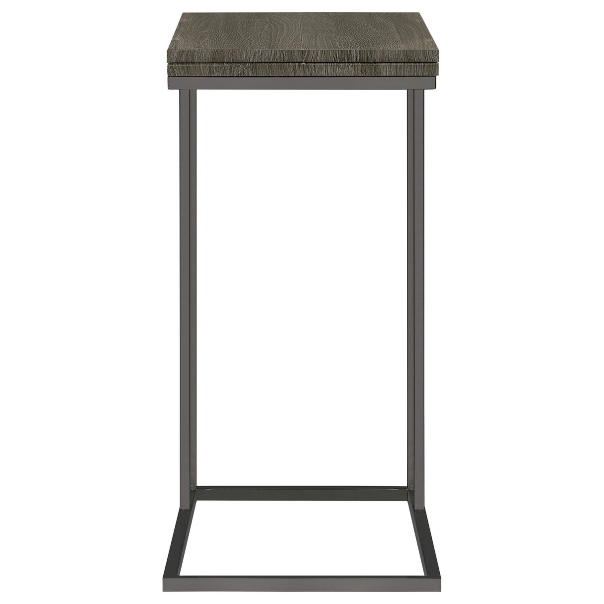  Coaster Furniture Pedro 902864 Expandable C-Shaped Sofa Side Table - Weathered Grey IMAGE 3