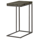  Coaster Furniture Pedro 902864 Expandable C-Shaped Sofa Side Table - Weathered Grey IMAGE 4