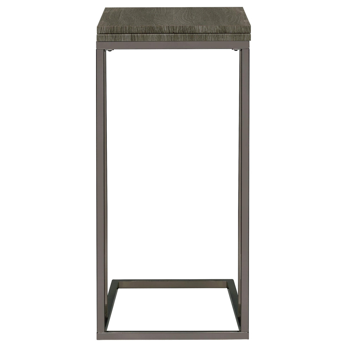  Coaster Furniture Pedro 902864 Expandable C-Shaped Sofa Side Table - Weathered Grey IMAGE 8