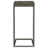  Coaster Furniture Pedro 902864 Expandable C-Shaped Sofa Side Table - Weathered Grey IMAGE 8