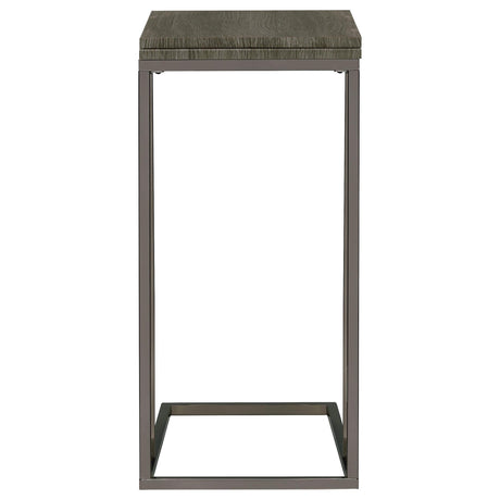  Coaster Furniture Pedro 902864 Expandable C-Shaped Sofa Side Table - Weathered Grey IMAGE 8